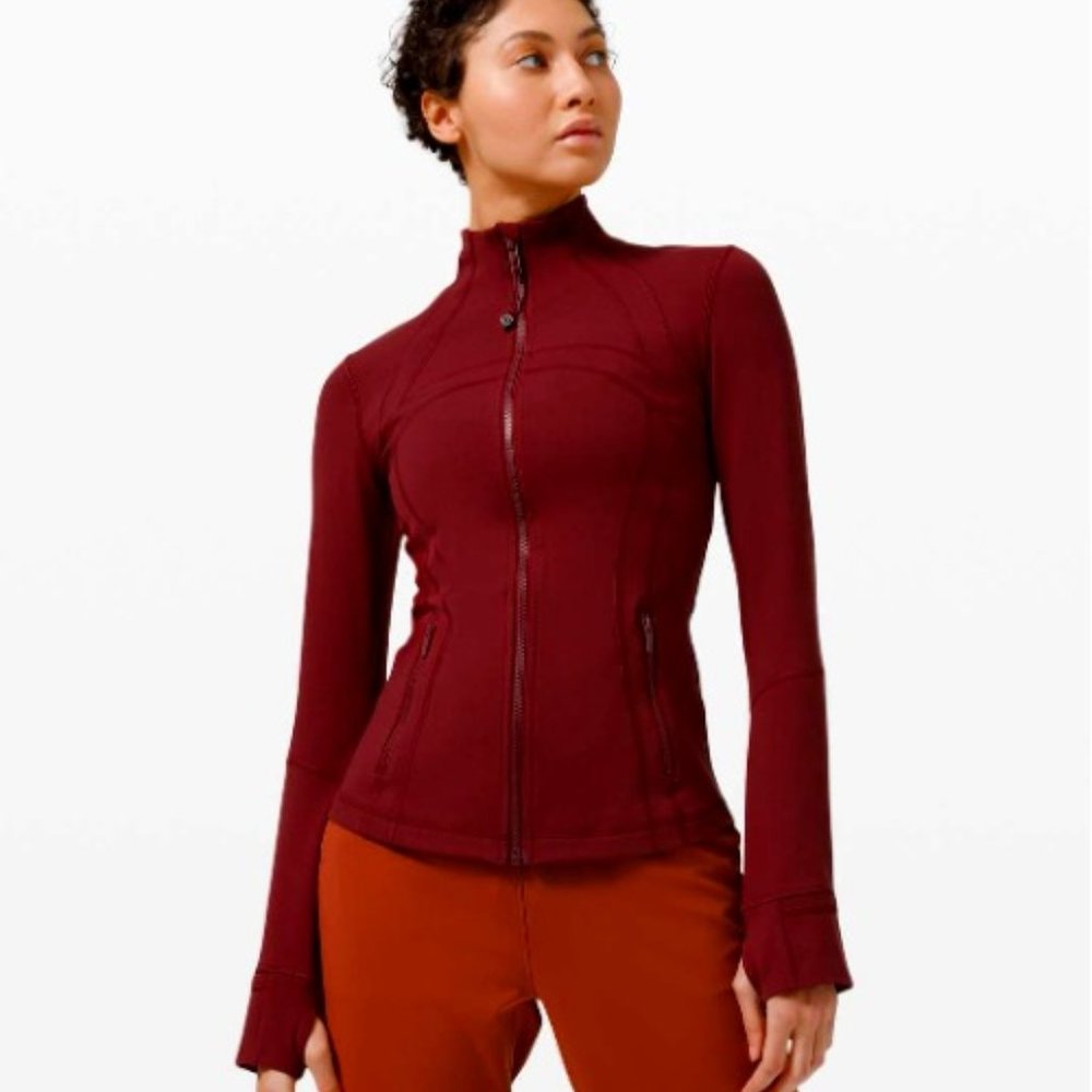 lululemon athletica Maroon Full-Zip Jacket
